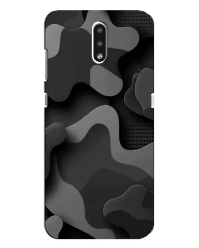 Чехол для Nokia 2.3 с картинкой «Темный абстрактный камуфляж» Чехол для Nokia 2.3 с картинкой «Темный абстрактный камуфляж»