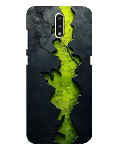 Чехол для Nokia 2.3 с картинкой «Салатовый разлом скалы» Чехол для Nokia 2.3 с картинкой «Салатовый разлом скалы»