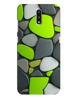Чехол для Nokia 2.3 с картинкой «Яркая неоновая галька»