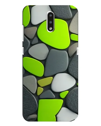 Чехол для Nokia 2.3 с картинкой «Яркая неоновая галька» Чехол для Nokia 2.3 с картинкой «Яркая неоновая галька»