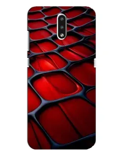 Чехол для Nokia 2.3 с картинкой «Красная глянцевая сетка»