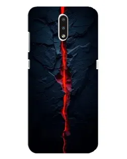 Чехол для Nokia 2.3 с картинкой «Kрасная лавовая трещина»