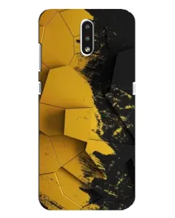 Чехол для Nokia 2.3 с картинкой «Золотые осколки геометрии»