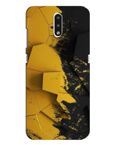 Чехол для Nokia 2.3 с картинкой «Золотые осколки геометрии» Чехол для Nokia 2.3 с картинкой «Золотые осколки геометрии»
