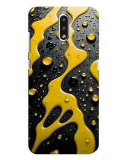 Чехол для Nokia 2.3 с картинкой «Жидкое желтое золото»