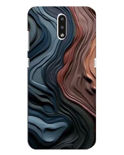 Чехол для Nokia 2.3 с картинкой «Цветные волны каньона» Чехол для Nokia 2.3 с картинкой «Цветные волны каньона»