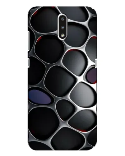 Чехол для Nokia 2.3 с картинкой «Объемная темная решетка» Чехол для Nokia 2.3 с картинкой «Объемная темная решетка»