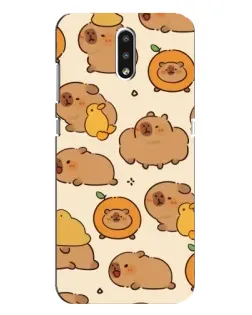 Чехол для Nokia 2.3 с картинкой «Капибары с апельсинами» Чехол для Nokia 2.3 с картинкой «Капибары с апельсинами»