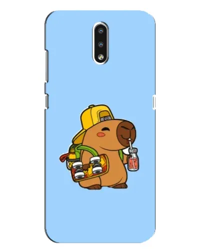 Чохол для Nokia 2.3 з картинкою «Капібара на скейті»