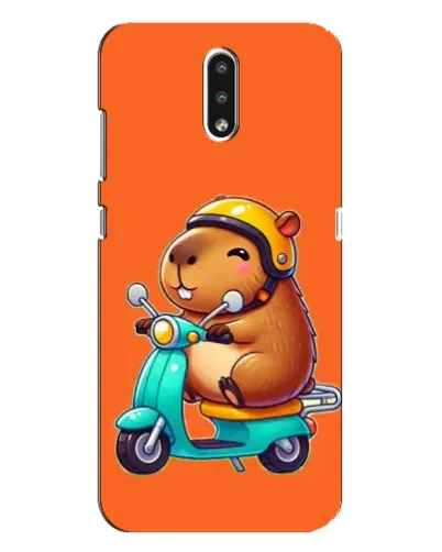 Чохол для Nokia 2.3 з картинкою «Капібара на скутері»