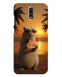 Чохол для Nokia 2.3 з картинкою «Капібара з піцою» Чохол для Nokia 2.3 з картинкою «Капібара з піцою»