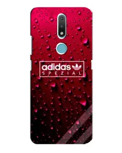 Чохол для Nokia 2.4 з картинкою «Adidas Gold Marble»