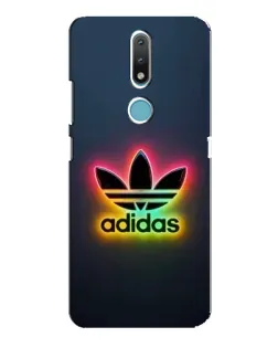 Чохол для Nokia 2.4 з картинкою «Неоновий Adidas»