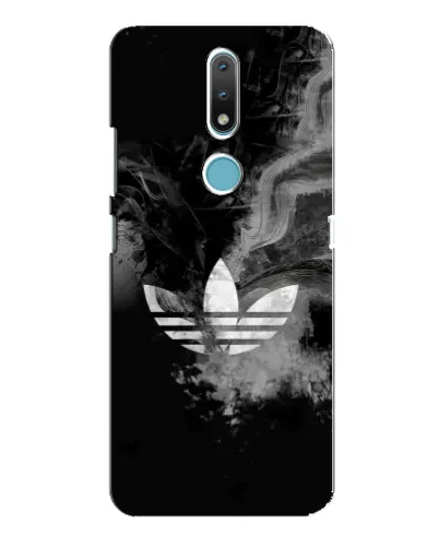 Чохол для Nokia 2.4 з картинкою «Абстрактний дим Adidas»