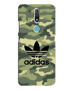 Чохол для Nokia 2.4 з картинкою «Мілітарі стиль Adidas»