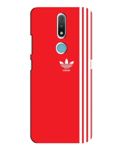 Чохол для Nokia 2.4 з картинкою «Червоний мінімалізм Adidas»