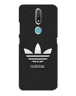 Чохол для Nokia 2.4 з картинкою «Adidas Карбонова текстура»