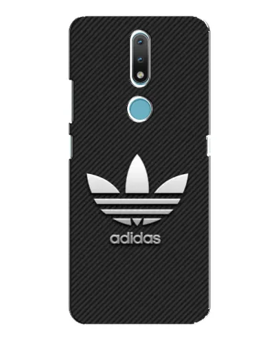 Чохол для Nokia 2.4 з картинкою «Adidas Карбонова текстура»