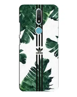 Чохол для Nokia 2.4 з картинкою «Пальмове листя адідас»