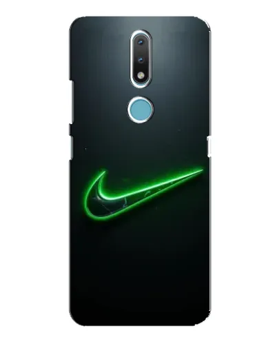 Чехол для Nokia 2.4 с картинкой «Неоновый контур Nike» Чехол для Nokia 2.4 с картинкой «Неоновый контур Nike»