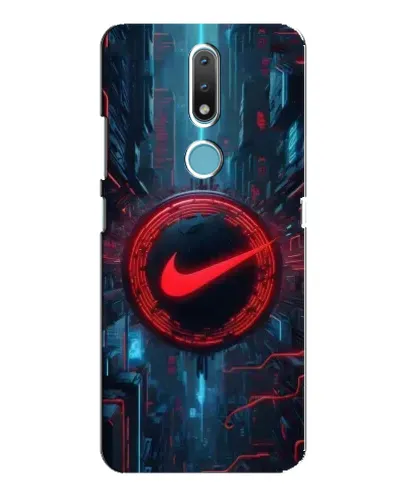 Чехол для Nokia 2.4 с картинкой «Техногенный стиль Nike» Чехол для Nokia 2.4 с картинкой «Техногенный стиль Nike»