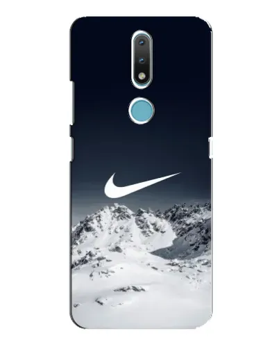Чехол для Nokia 2.4 с картинкой «Nike — зимние горы» Чехол для Nokia 2.4 с картинкой «Nike — зимние горы»
