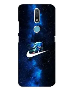 Чехол для Nokia 2.4 с картинкой «Звездный путь Nike»