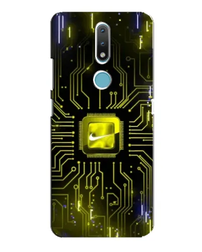 Чехол для Nokia 2.4 с картинкой «Nike — золотая искра» Чехол для Nokia 2.4 с картинкой «Nike — золотая искра»