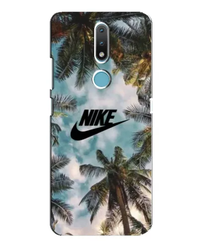 Чехол для Nokia 2.4 с картинкой «Тропический принт Nike» Чехол для Nokia 2.4 с картинкой «Тропический принт Nike»