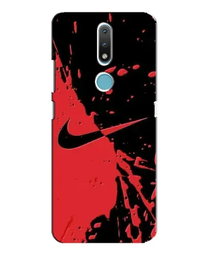 Чехол для Nokia 2.4 с картинкой «Красные брызги Nike» Чехол для Nokia 2.4 с картинкой «Красные брызги Nike»