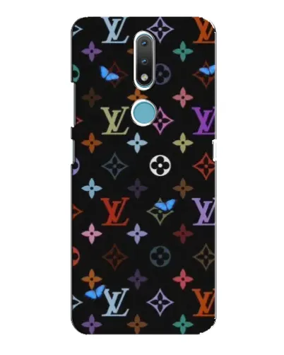Чохол для Nokia 2.4 з картинкою «Кольорова монограма LV» Чохол для Nokia 2.4 з картинкою «Кольорова монограма LV»