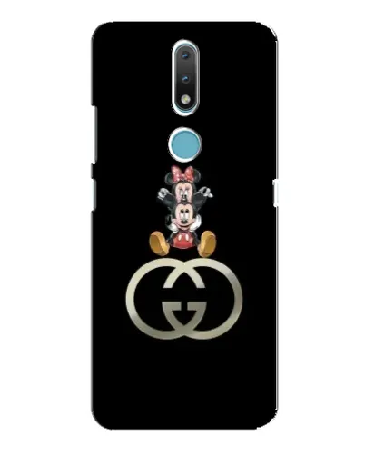 Чехол для Nokia 2.4 с картинкой «Минни Маус на лого» Чехол для Nokia 2.4 с картинкой «Минни Маус на лого»
