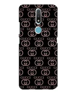 Чехол для Nokia 2.4 с картинкой «Классическая монограмма Gucci»