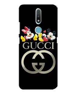 Чехол для Nokia 2.4 с картинкой «Gucci — герои Disney»