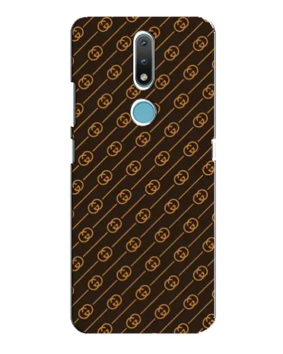 Чехол для Nokia 2.4 с картинкой «Gucci — золотые диагонали» Чехол для Nokia 2.4 с картинкой «Gucci — золотые диагонали»