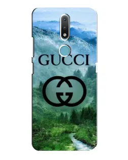 Чехол для Nokia 2.4 с картинкой «Gucci — горный пейзаж»