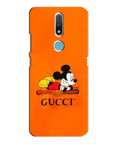 Чехол для Nokia 2.4 с картинкой «Микки Маус Gucci — оранж» Чехол для Nokia 2.4 с картинкой «Микки Маус Gucci — оранж»
