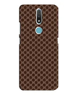 Чехол для Nokia 2.4 с картинкой «Gucci — шоколадная сетка»