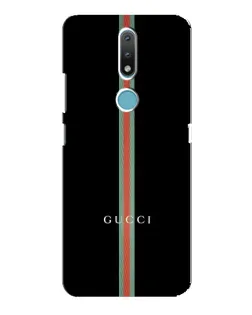 Чехол для Nokia 2.4 с картинкой «Gucci — строгая линия»