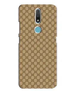 Чехол для Nokia 2.4 с картинкой «Gucci — классический беж»