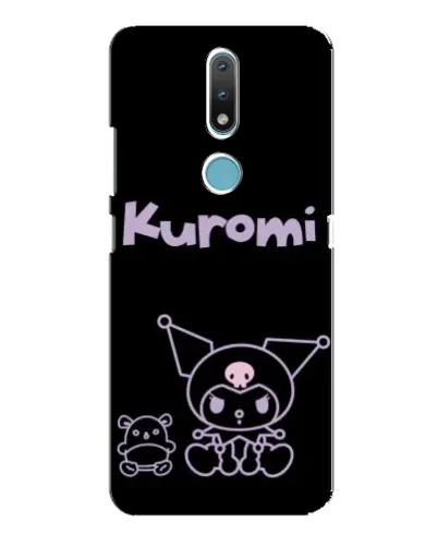 Чехол для Nokia 2.4 с картинкой «Kuromi — черный минимализм» Чехол для Nokia 2.4 с картинкой «Kuromi — черный минимализм»