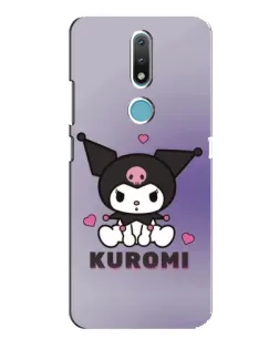 Чохол для Nokia 2.4 з картинкою «Kuromi — фіолетовий арт»