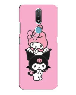 Чохол для Nokia 2.4 з картинкою «My Melody та Kuromi»