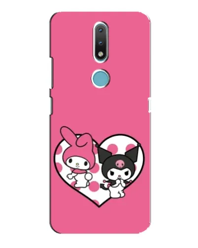 Чехол для Nokia 2.4 с картинкой «Kuromi и My Melody» Чехол для Nokia 2.4 с картинкой «Kuromi и My Melody»