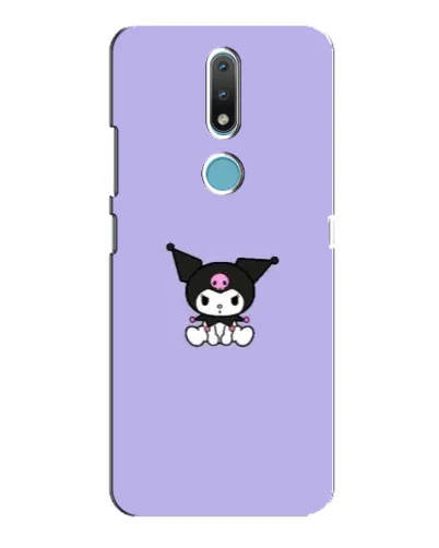 Чехол для Nokia 2.4 с картинкой «Kuromi — фиолетовый минимализм» Чехол для Nokia 2.4 с картинкой «Kuromi — фиолетовый минимализм»