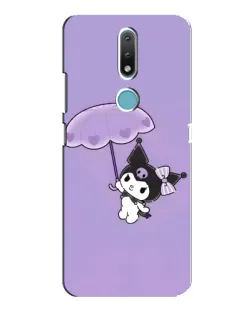 Чохол для Nokia 2.4 з картинкою «Kuromi з парасолькою»