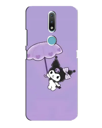 Чехол для Nokia 2.4 с картинкой «Kuromi с зонтиком» Чехол для Nokia 2.4 с картинкой «Kuromi с зонтиком»