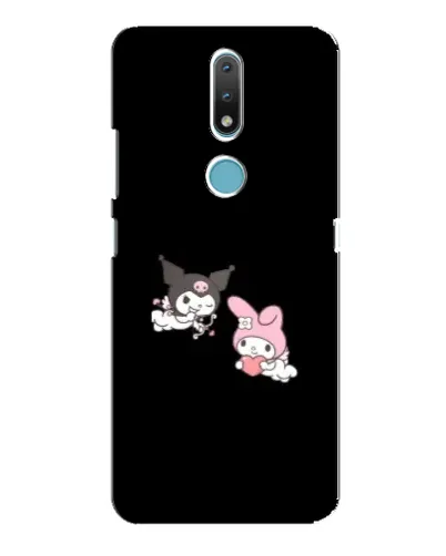 Чехол для Nokia 2.4 с картинкой «My Melody и Kuromi» Чехол для Nokia 2.4 с картинкой «My Melody и Kuromi»