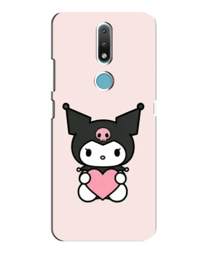 Чехол для Nokia 2.4 с картинкой «Kuromi и сердце» Чехол для Nokia 2.4 с картинкой «Kuromi и сердце»