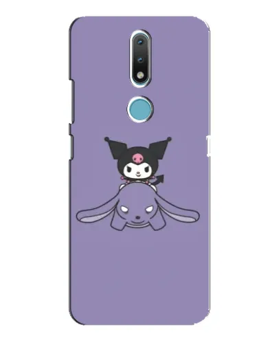 Чехол для Nokia 2.4 с картинкой «Kuromi на лиловом фоне» Чехол для Nokia 2.4 с картинкой «Kuromi на лиловом фоне»